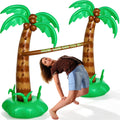 Juego Limbo Inflable CapyBud 190cm Hawaiano Tropical, Pértiga Divertida Palmera, para Playa Piscina Cumpleaños Verano
