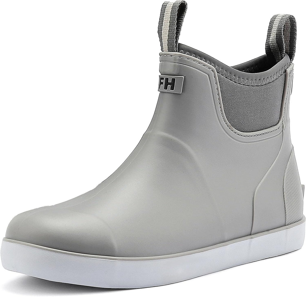 Botas de cubierta para hombre CKWLXQY, botas impermeables de tobillo para lluvia, antideslizantes, botas de goma para exteriores, pesca, jardinería, calzado de alto rendimiento para agricultura.
