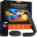 Luz LED Trasera para TV FFJ con Sensor 14.7ft — RGB Cortable, Sincroniza con TV 55-65", App, Juegos y Música