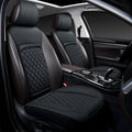 Fundas para asientos delanteros de coche, personalizadas para Honda Ridgeline, HR-V, Element, Passport, Insight, City, Crosstour. Protector de asiento de cuero impermeable, paquete de 2, color negro. 