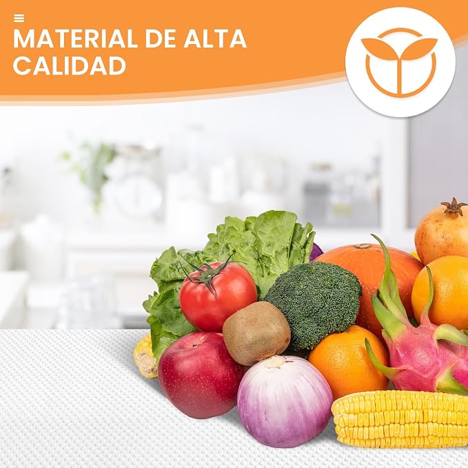 FLPMIX Revestimiento de Estantes Blanco | Impermeable, Antiadherente y Fácil de Cortar | Para Gabinetes, Cajones y Armarios