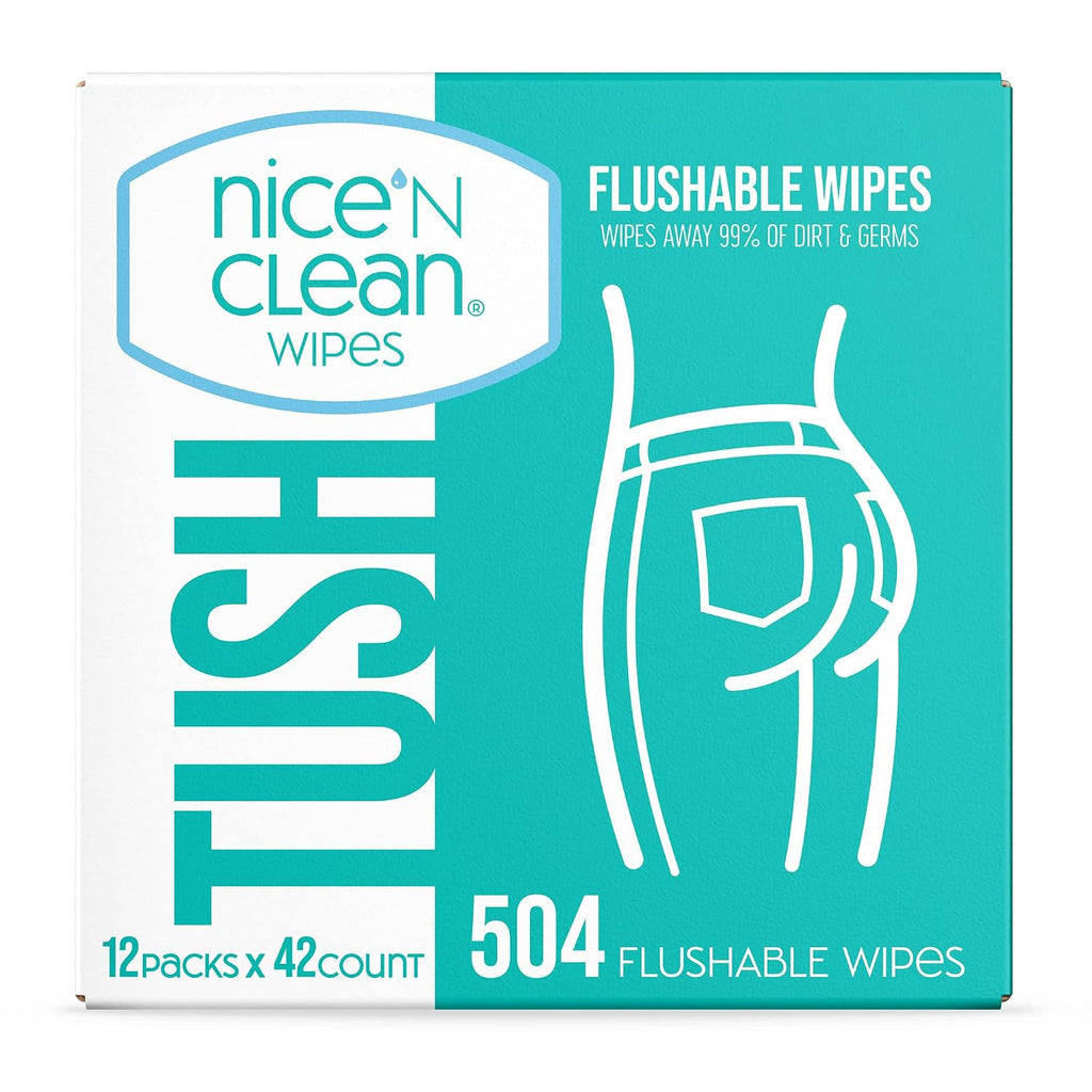 Toallitas Desechables Nice 'N Clean Adulto 12 x 42 Unidades Fibras Naturales Aloe y Vitamina E