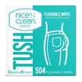 Toallitas Desechables Nice 'N Clean Adulto 12 x 42 Unidades Fibras Naturales Aloe y Vitamina E