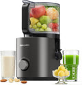 Cold Press Juicer Machines with 6.5" Large Feed Chute, Juicer for Whole Vegetables & Fruits, High Juice Yield (Black)