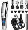 Recortadora de barba Ufree para hombre, afeitadora eléctrica impermeable para nariz, cuerpo, cara y bigote, kit de aseo con cortapelos inalámbrico, regalos para hombres, maridos y padres.