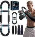 Stcohyz Twister Arm Trainer, Adjustable Chest Workout Equipment with Foam Wrist Sleeve, 9 Resistance Levels(66-110lb) Arm Trainer for Men , Portable Chest Workout Equipment for Home & Gym