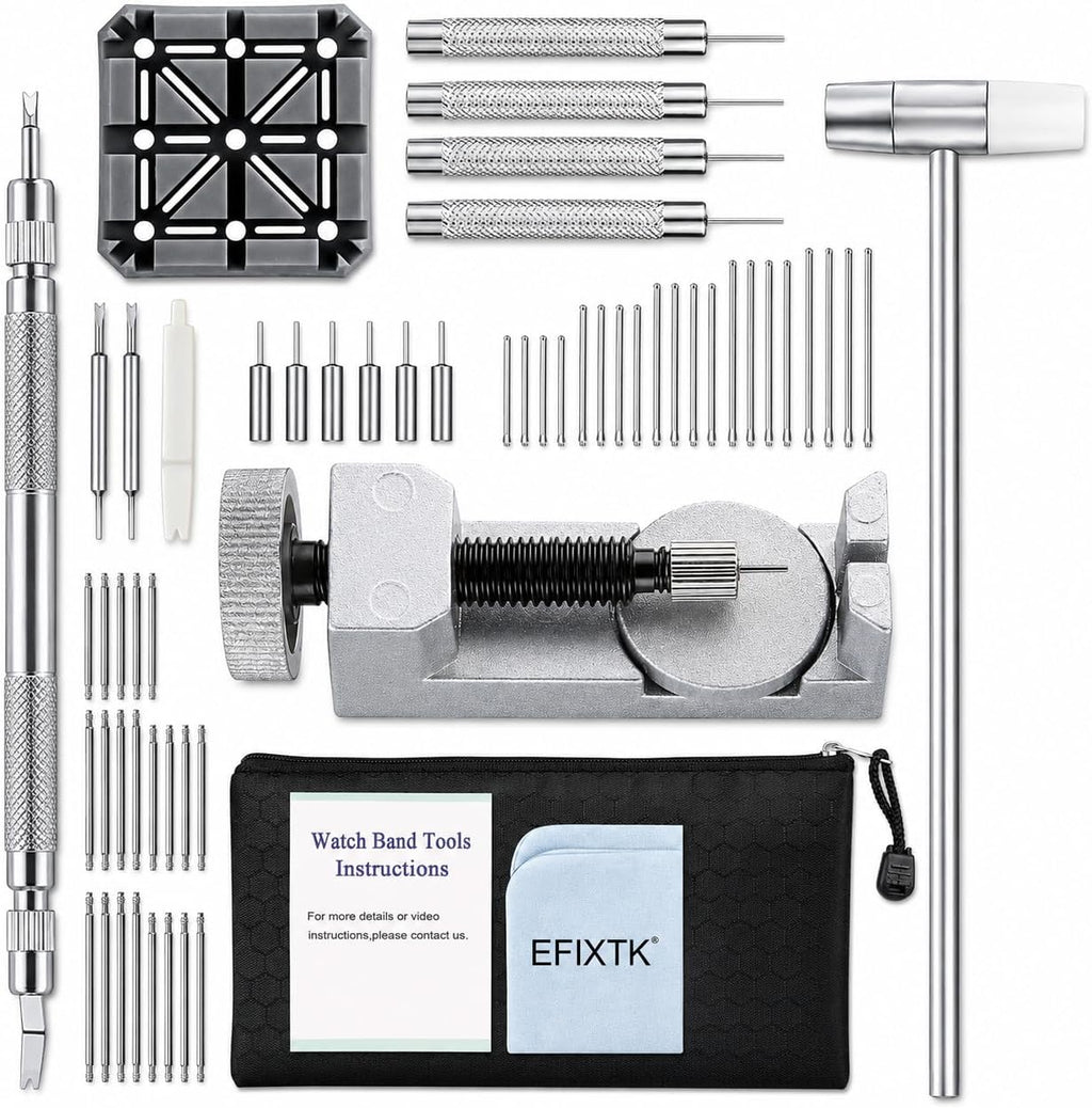 Kit Herramientas Reparación Correa Reloj 24 en 1 – Removedor de Pasadores y Barra de Resorte