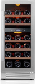 Ca'Lefort 15 Inch Wine Fridge - 28 Bottle Wine Cooler Refrigerator
