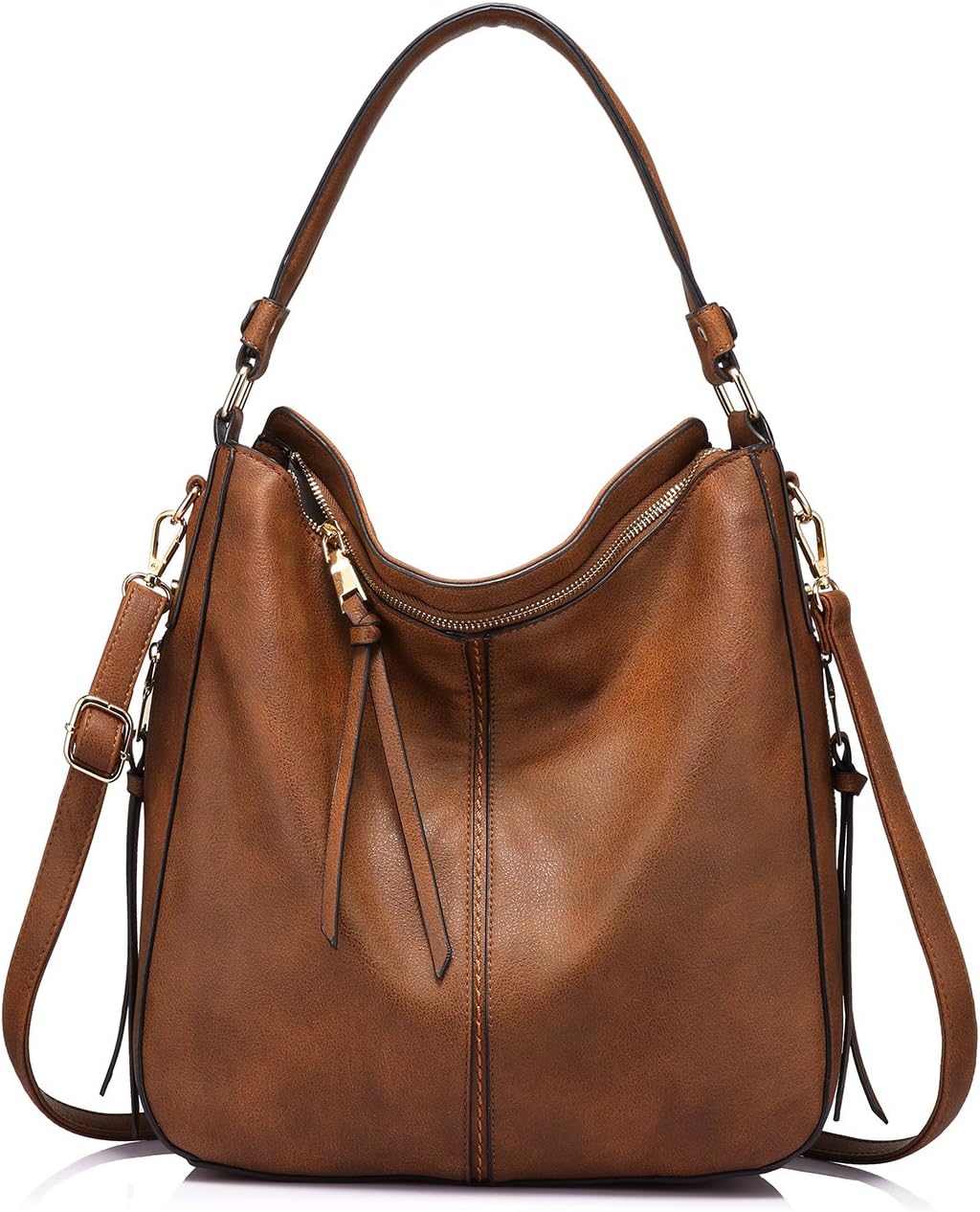 Realer Purses for Women Handbags Ladies Hobo bag Bucket Purse Medium Designer Faux Leather