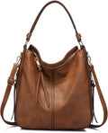 Realer Purses for Women Handbags Ladies Hobo bag Bucket Purse Medium Designer Faux Leather