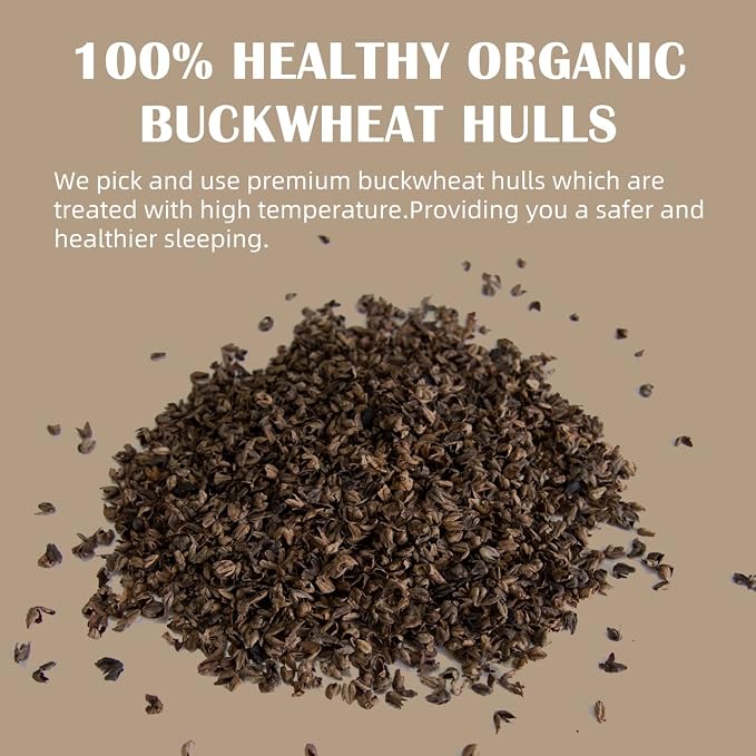 Relleno de Cáscaras de Trigo Sarraceno LOFE 6 LBS — 100% Orgánico para Almohadas Terapias y Artesanas