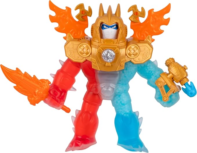 Heroes of Goo Jit Zu Goo-Tron Supreme — 3 Héroes en 1, Relleno de Goo, 35+ Frases, Luces y Ataque Triple