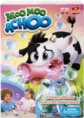 Juego Goliath Moo Moo Achoo | Reúne cartas de trébol antes de que la vaca estornude | Burbujas reales | 2-4 jugadores | A partir de 4 años