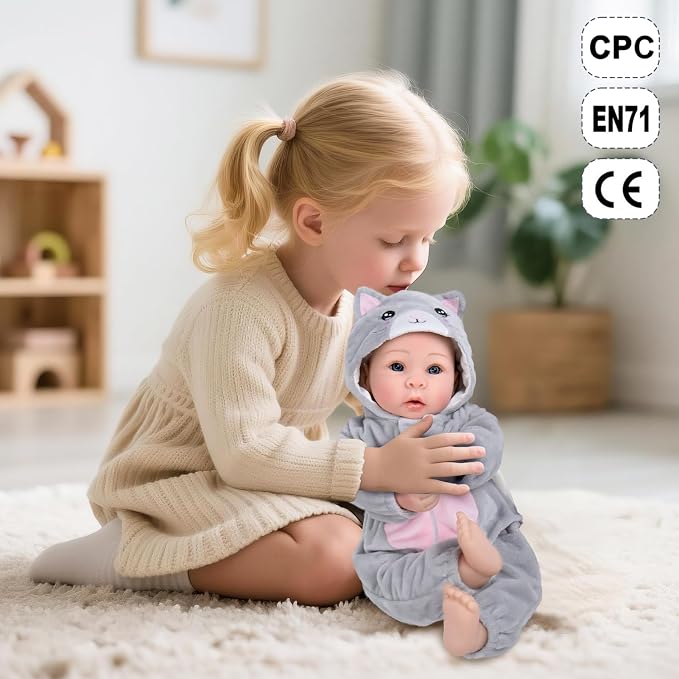 Solo el Bebé – Muñeca Bebé Realista Aori, Niña con Cuerpo Ligero y Adorable