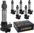 Juego de 6 bobinas de encendido para Buick Enclave, GMC Acadia Terrain, Cadillac CTS, SRX, XTS, Chevy Traverse, Malibu, Impala y Equinox de 3.6, 3.0 y 3.2 V6 (años 2010, 2012, 2013, 2014, 2015 y 2016). Reemplaza la referencia UF569.