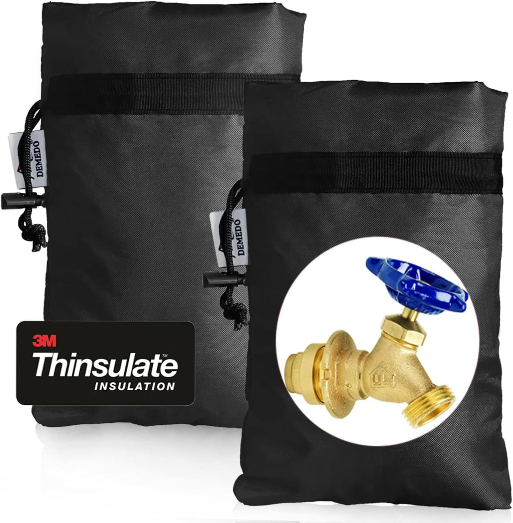Cubiertas Protectoras para Grifo Exterior 3M Thinsulate – Pack 2 Unidades, Impermeables y Anticongelantes