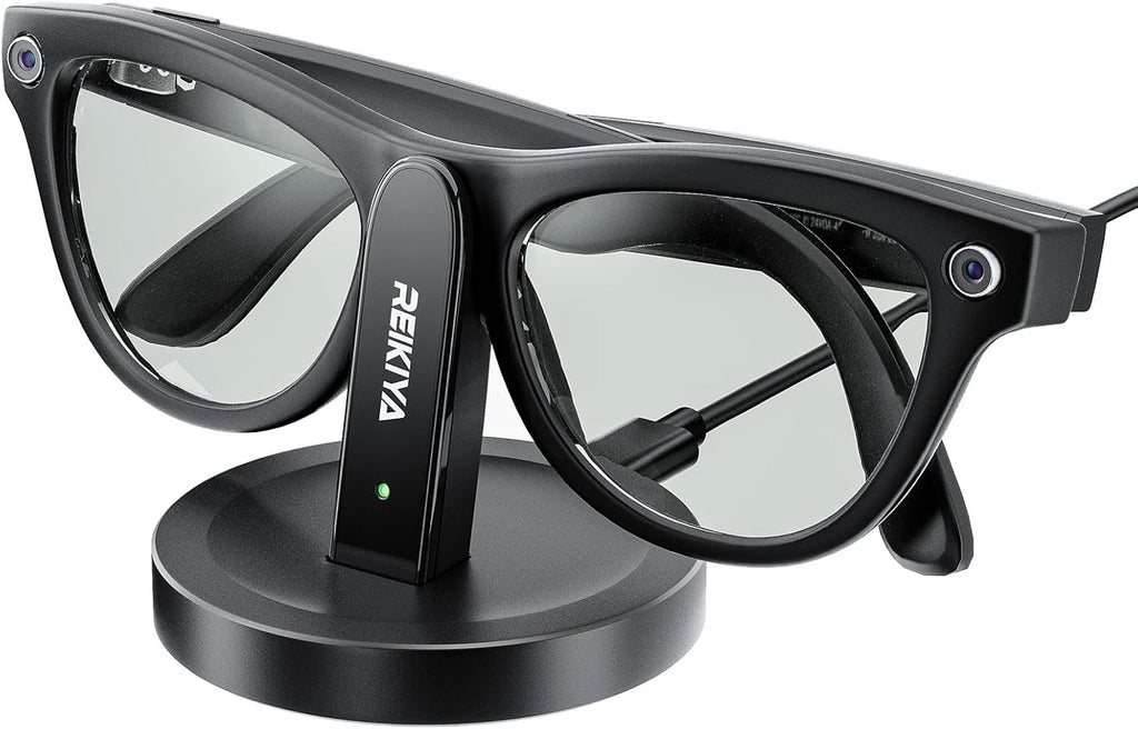 REIKIYA Charging Stand for Ray-Ban Meta Smart Glasses, Portable Charging Dock for Wayfarer, Headliner, Skyler with 3.3 ft USB-C Cable, Charger for Meta Glasses RayBan, RayBan Meta Accessories