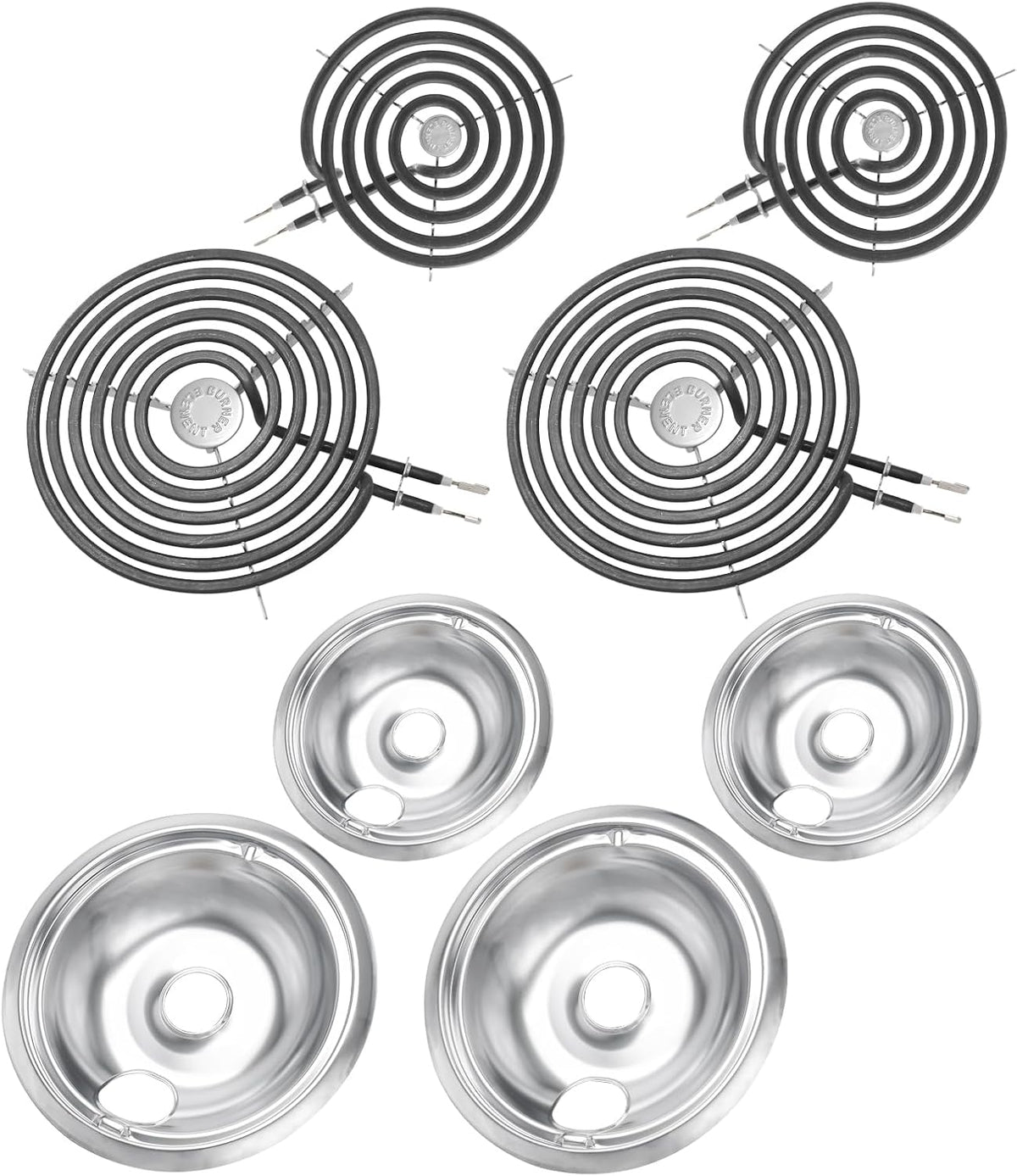 USADO-Juego de bandejas antigoteo y elemento calefactor para estufa COZZIVITA GE, se adaptan perfectamente a los modelos WB30M1 y WB30M2 - Reemplazo para estufas GE Hotpoint.