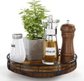 Lazy Susan Giratoria de Madera 9" | Organizador 360° para Cocina y Hogar