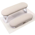 Reposabrazos Plegable Subay para Manicura | Cuero Sintético | Marrón Claro | Uñas Acrílicas y Pedicura | Salones y Uso Doméstico | 1 Unidad