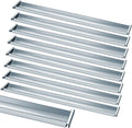 Paquete de 8 rieles para cajones de archivadores colgantes, rieles internos para cajones de archivadores (plateado)