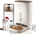 Automatic Cat Feeder with 2K HD Camera 5G WiFi App-Controlled Timed Cat Food Dispenser with Night Vision,Pet Automatic Feeders Real-Time Video&2-Way Audio, Detachable for Easy Cleaning with Desiccant