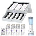 Sistema Microinfusión para Cara y Cuello Kit Microinfusión Deja Piel Firme Suave Sello Facial 0.25mm Colágeno y Ácido Hialurónico Suero para Brillo en Casa Anti-envejecimiento Suministro 3 Meses