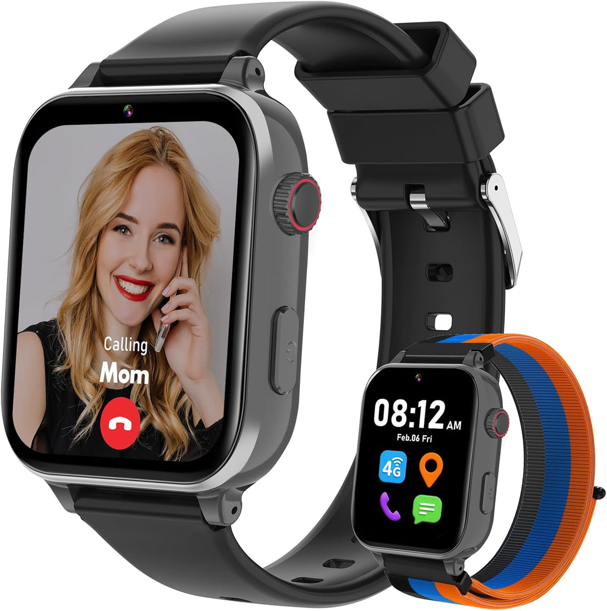 Smartwatch Xipax 4G para Ninos con GPS | Reloj Inteligente con Llamadas, Videollamada y SOS | Regalo para Ninos y Ninas de 4 a 12 Anos