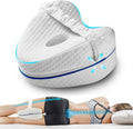 Almohada para piernas Vertdens, almohada para rodillas para quienes duermen de lado, almohadas para piernas para dormir, cojín para rodillas para dormir, adecuada para aliviar el dolor de piernas, espalda y rodillas.