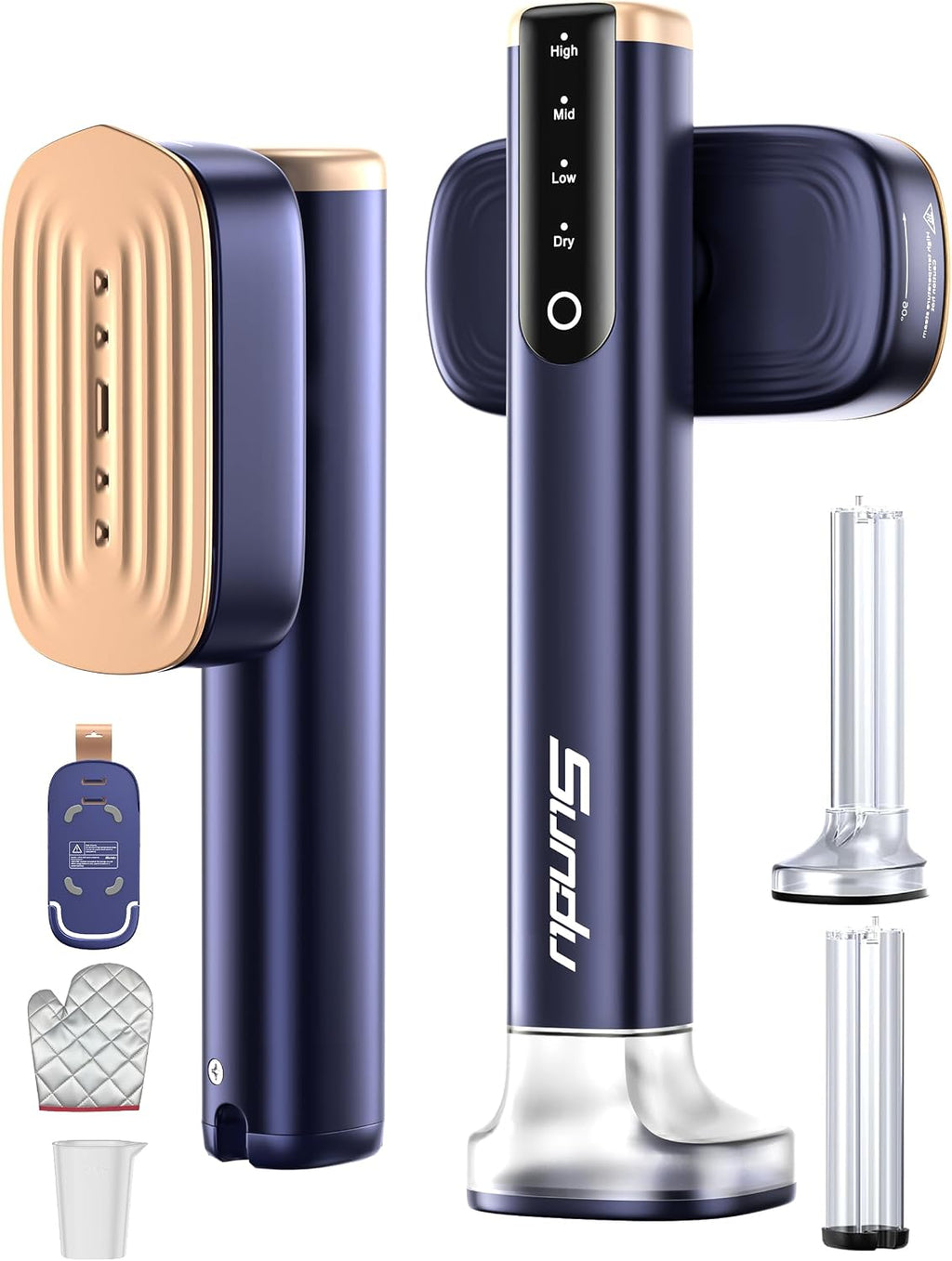 Sundu Vaporizador Portátil de Viaje para Ropa – Calentamiento 15s, 25 Min Continuo, Azul Cerúleo