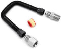Kit de conectores flexibles Stanbroil de 1/2" de diámetro exterior x 3/8" de diámetro interior y 12" de longitud, sin silbato, para fogatas y chimeneas de gas natural o propano.