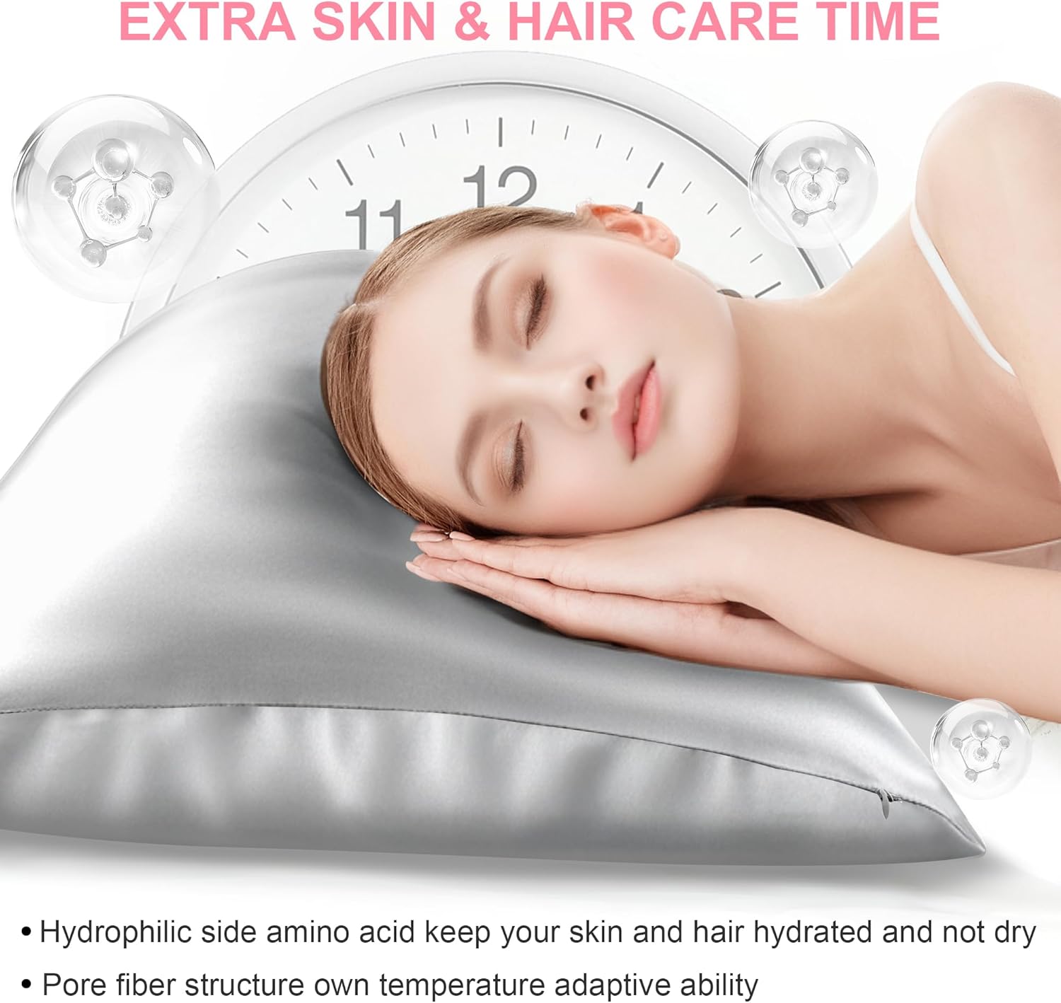 Fundas de almohada de seda Mulberry, paquete de 2, tamaño estándar de 20x26 pulgadas con cremallera oculta, ultrasuaves y transpirables, juego de 2 fundas de almohada de satén de seda, ideales para el cabello y la piel, regalos para hombres y mujeres.