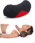 Bespilow Almohada Cervical de Cuello para Alivio del Dolor | Espuma Viscoelastica de Doble Capa | Ortopedica de Contorno | Para Oficina y Viaje | Soporte Ergonomico | Funda Transpirable Refrescante