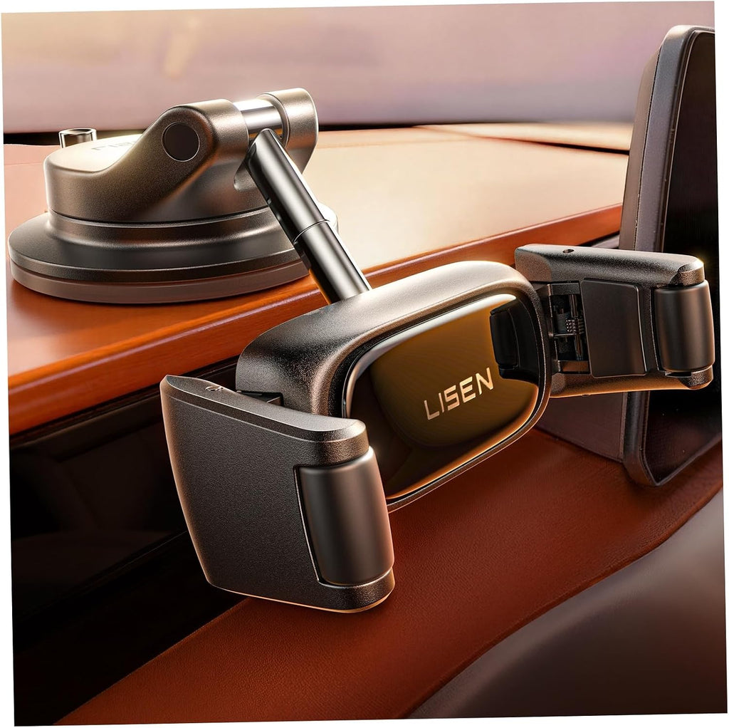 Soporte Celular Carro LISEN Ventosa Ultrapotente 95% Casos Compatible Tablero iPhone Galaxy