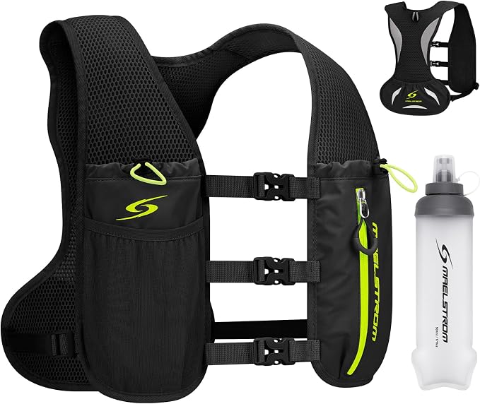 Chaleco de Hidratación Maelstrom para Correr – Ligero y Ajustable, Unisex con Frasco 500ml