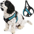 Arnes Gooby Escape Free Easy Fit | Para Perros Pequenos que se Escapan del Arnes | Tipo Step-in | Turquesa | Mediano