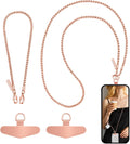 Cadena para celular BLACK PATHON, paquete de 2, 1*Correa cruzada, 1*Correa antirrobo para muñeca, 2*Llaves de sujeción transparentes, compatible con la mayoría de las fundas.
