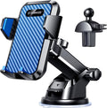 VANMASS 【Patentes y Certificados de Seguridad Soporte Movil Coche 2025【29+KG Succión Protección Militar】 Teléfono Salpicadero Parabrisas Ventilación para iPhone 16 15 Pro MAX Samsung, Azul