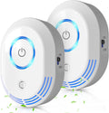Ionizadores de Aire Enchufables 60 Millones de Iones Negativos | 2 en 1 Eliminador de Olores con Ozono | para Hogar Cocina Dormitorio Oficina | Mini Purificador Polvo Humo Mascotas | 2 Piezas