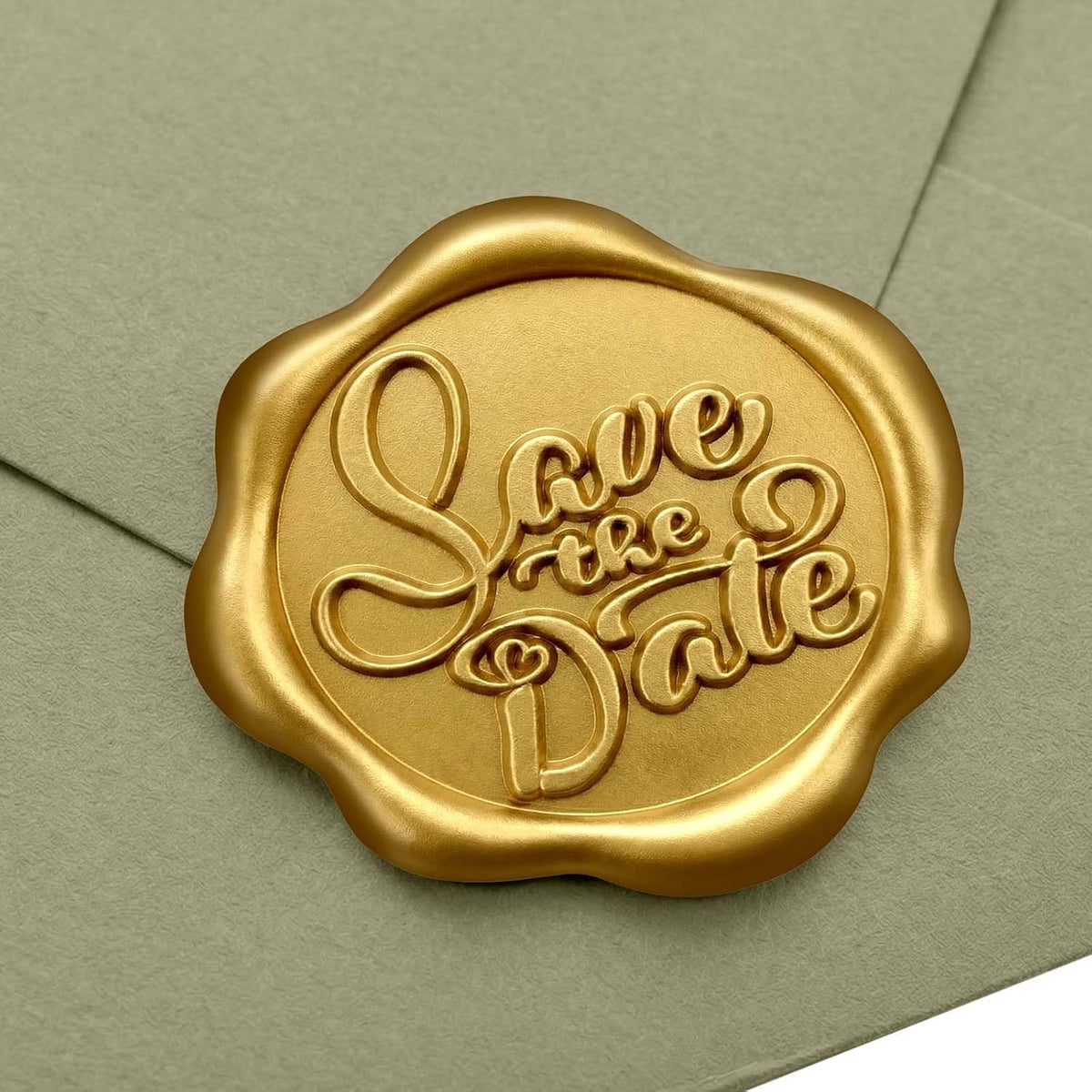24 Sellos Cera Autoadhesivos Fecha Compromiso Oro Grabado Invitaciones Bodas Sobres Duchas Nupciales Bolsas Regalo Envoltura 3 cm