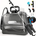 Sylsmart Fumigadora a Batería 2 Galones | Eléctrica con 3 Niveles de Presión Ajustable | 4 Boquillas y Varilla Extensible | Recargable para Jardín y Fertilizante