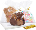SUREHOME 100 Bolsas Celofán Transparentes 5x7" – Para Galletas, Dulces y Empaque de Regalos
