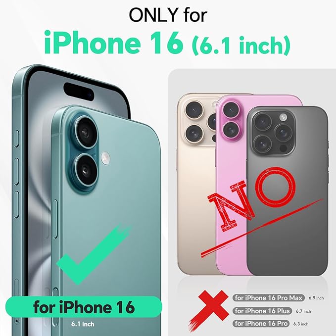 Funda Cartera TUCCH 2 en 1 para iPhone 16 Pro — Cuero PU, Bloqueo RFID, Carga Inalámbrica, Rose Gold