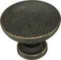 Franklin Brass - Fulton Warm Chestnut Round Cabinet Knobs 1-3/16" Easy Install, Durable Hardware for Drawers, Dresser, Kitchen Cabinet Doors, and Furniture (10-Pack)