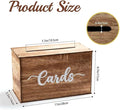 Caja de Madera para Tarjetas de Boda | Rústica | +120 Tarjetas | Bodas y Eventos