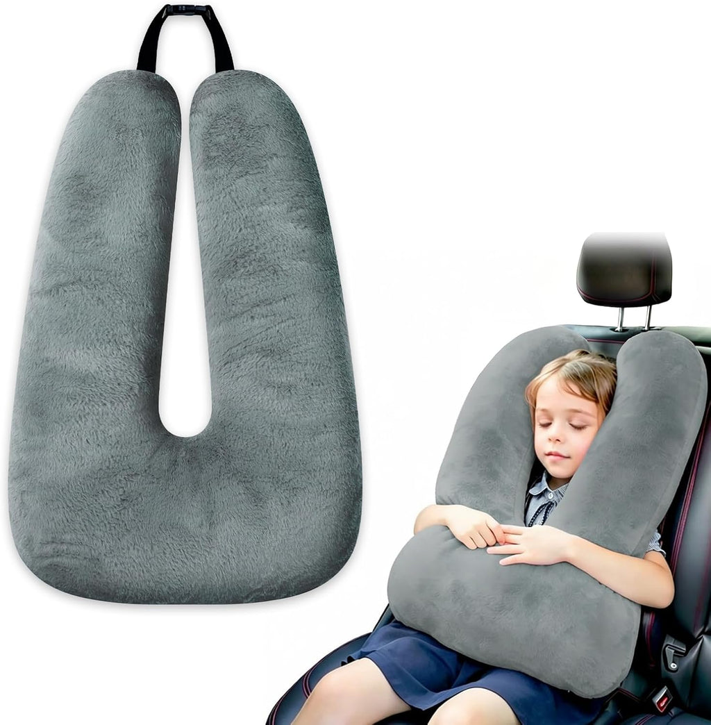 Atablyn - Almohada de cuello para niños, almohada de viaje para dormir en avión - Evita el dolor de cuello y hombro, soporte para la cabeza y el cuello, para automóvil, avión, tren, oficina, hogar