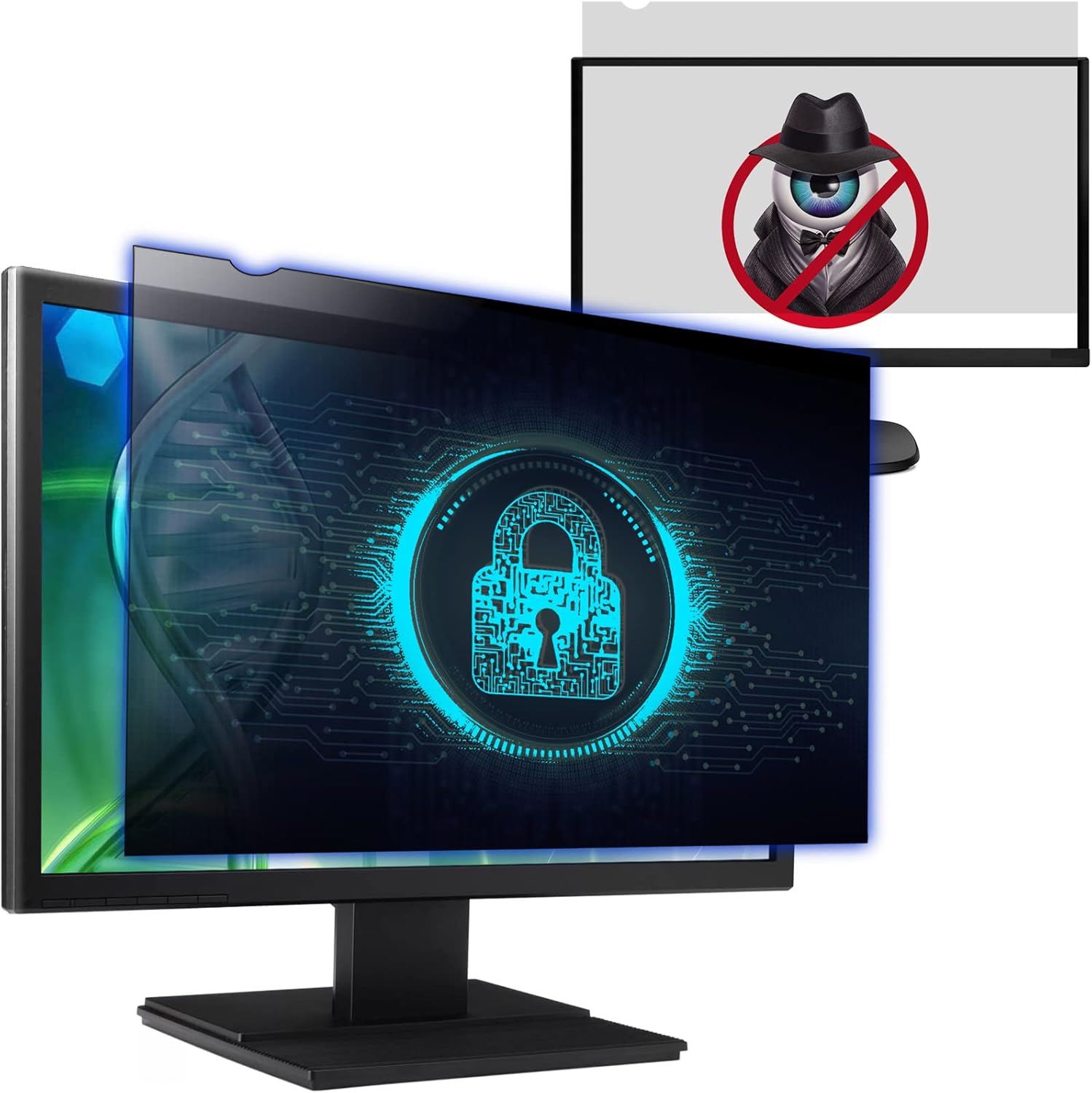 Filtro de Privacidad para Monitor 24" 16:9 – Anti-Espía y Anti-Reflejos, 532x299mm