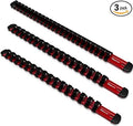 Organizador de Dados Olsa Tools | Aluminio Anodizado | 1/4", 3/8", 1/2" | Pack 2 Rieles