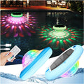 Luces Solares Flotantes para Piscina (Pack 2) | Recargables USB, 6.69'' IP68 Impermeables, 6 Modos con Control Remoto