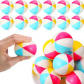 Jerify 24 Mini Pelotas Antiestrés de Playa de 6,35 cm (2,5 pulgadas) de Espuma PU, Mini Pelotas Inflables Arcoíris, Juguetes para Niñas y Niños, Fiestas de Cumpleaños en la Playa, Fiestas Hawaianas, Juegos Acuáticos de Verano (Color Brillante)